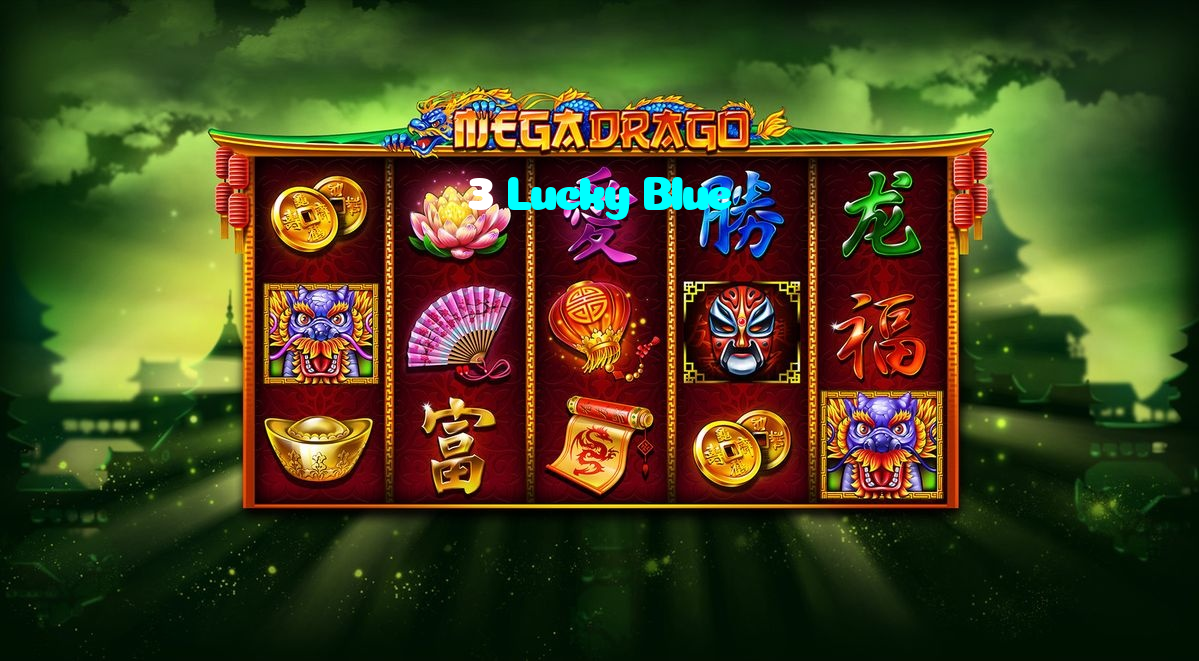 3 Lucky Blue casino presented on mobile device in Pakistan with slots and live games